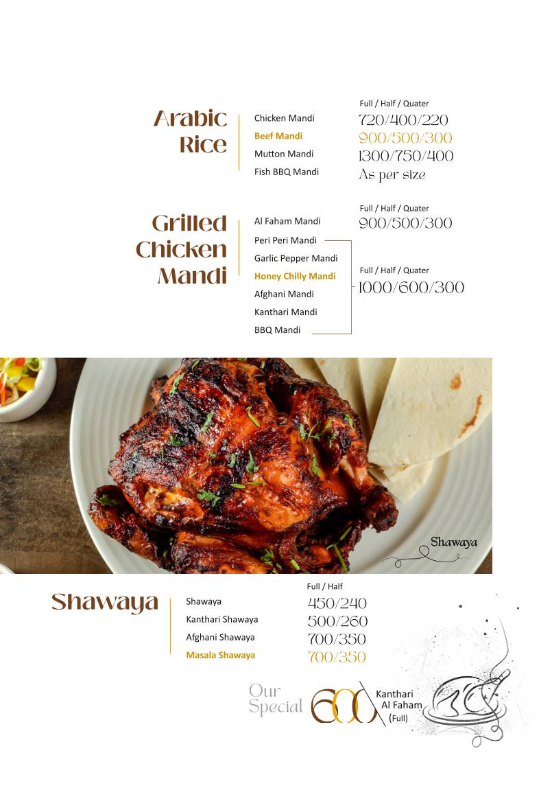 Pappaji Restaurant menu