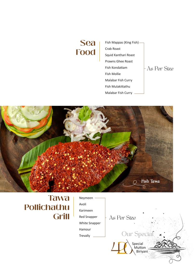 Pappaji Restaurant menu