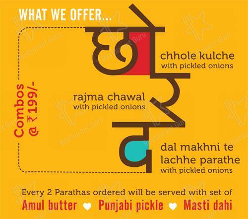 Parantha Singh menu