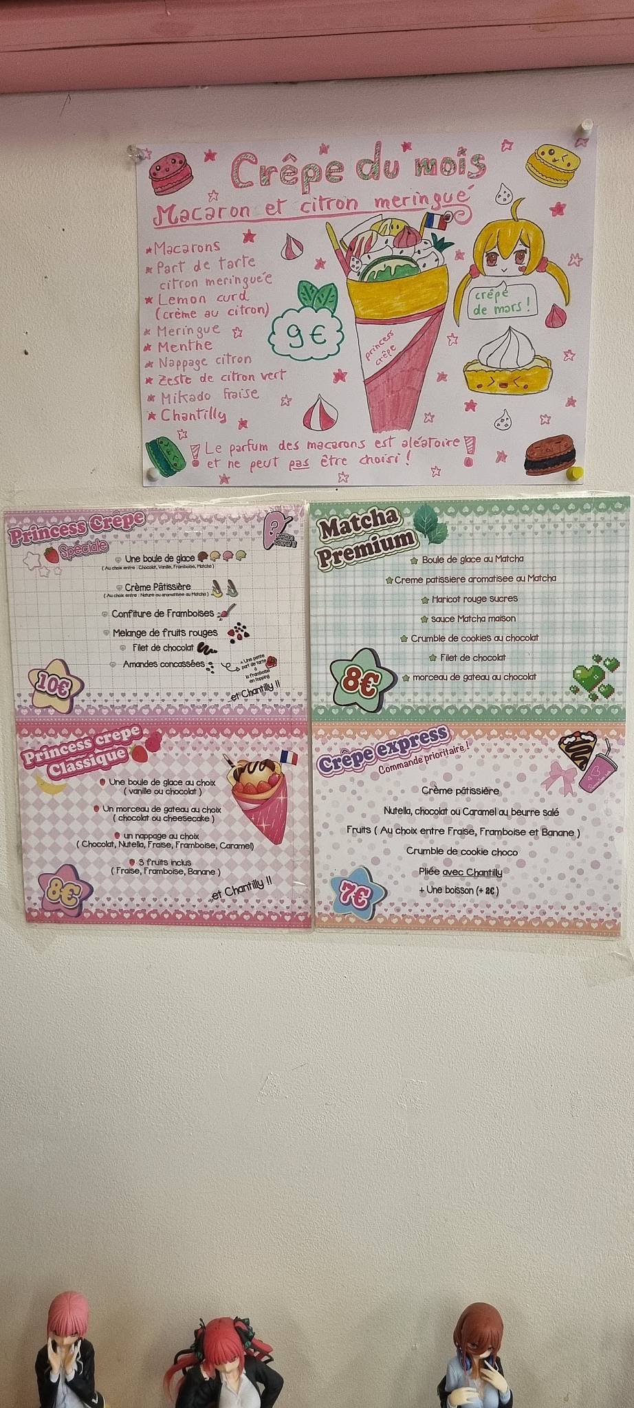 Menu de Princess Crêpe