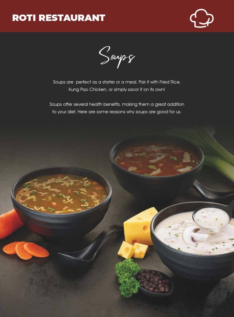 Roti Restaurant menu