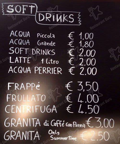 Menu di Pico Gelato - Piazza Bologna 