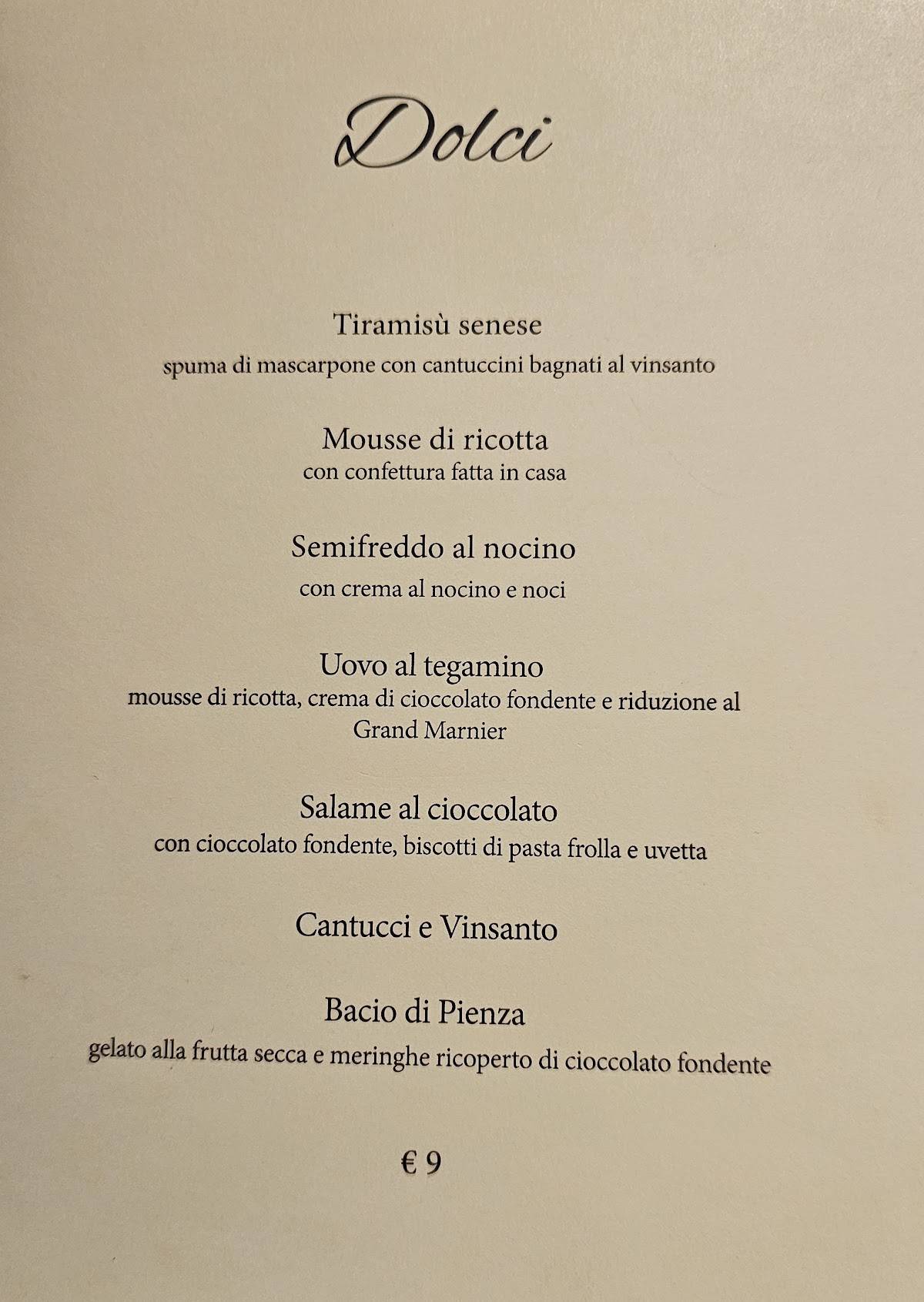 Menu di Beccofino 