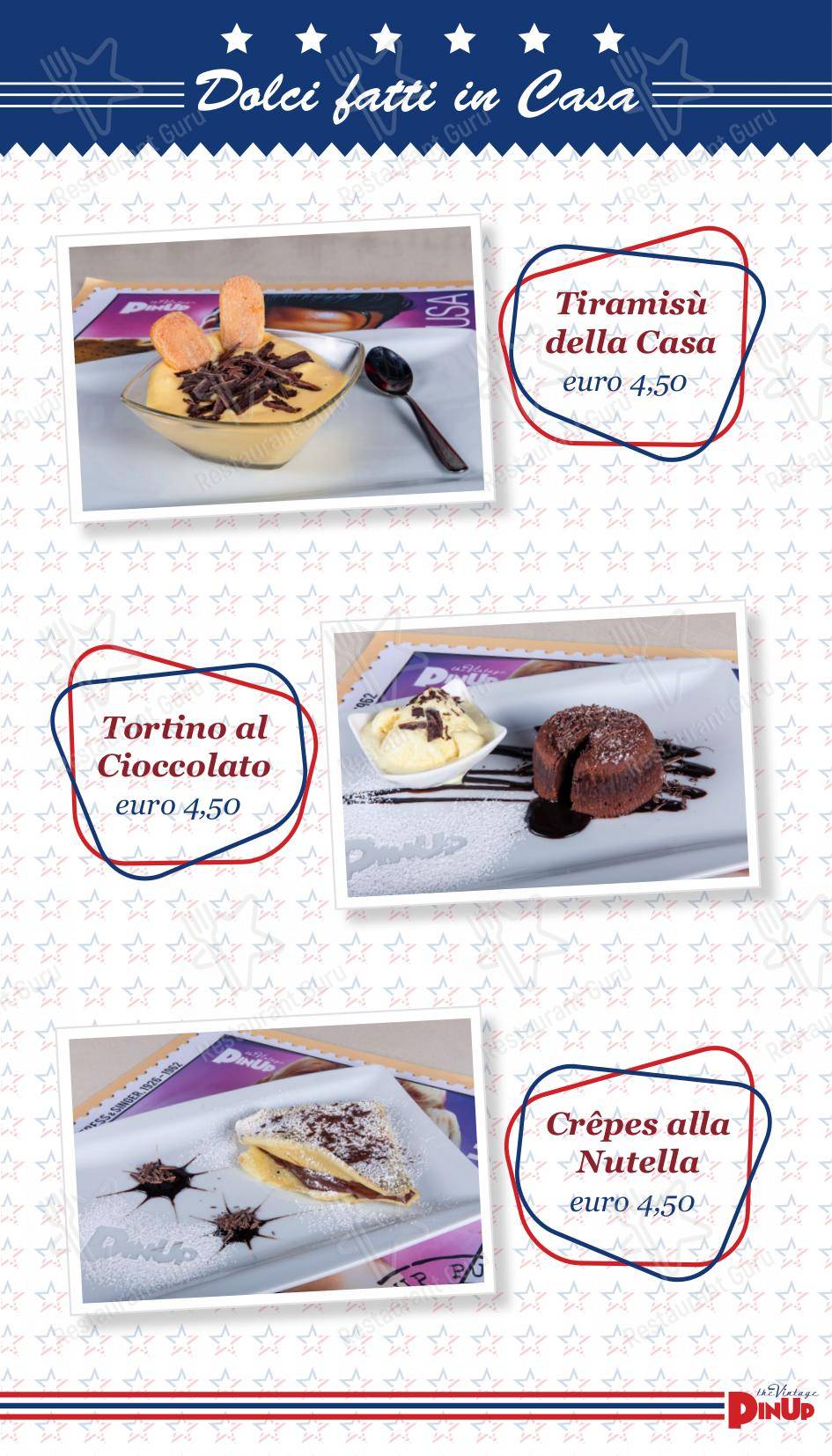 菜单 per PinUp Pub in Volpago del Montello