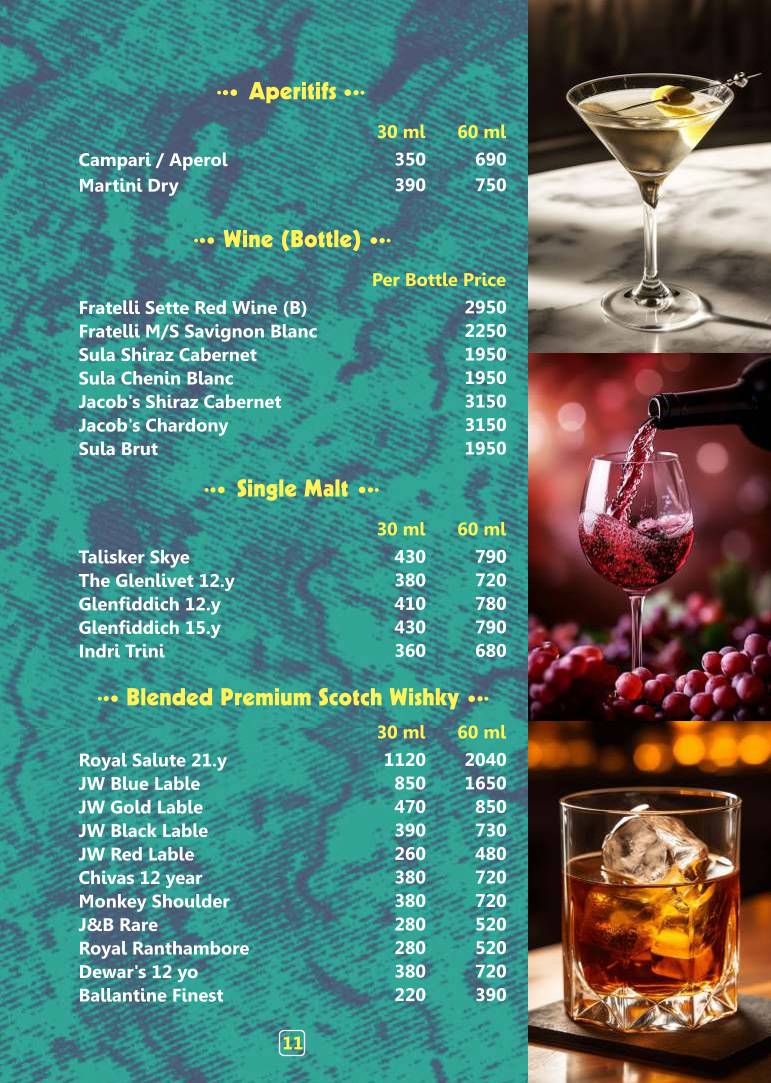 Pinkcafe Bar & Restaurant menu