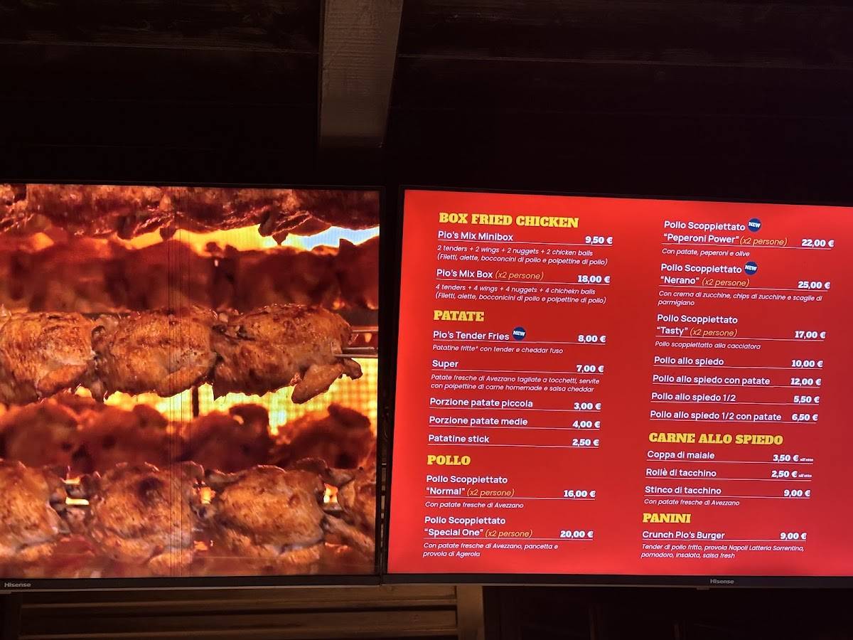 Menu di Pio's Pub 