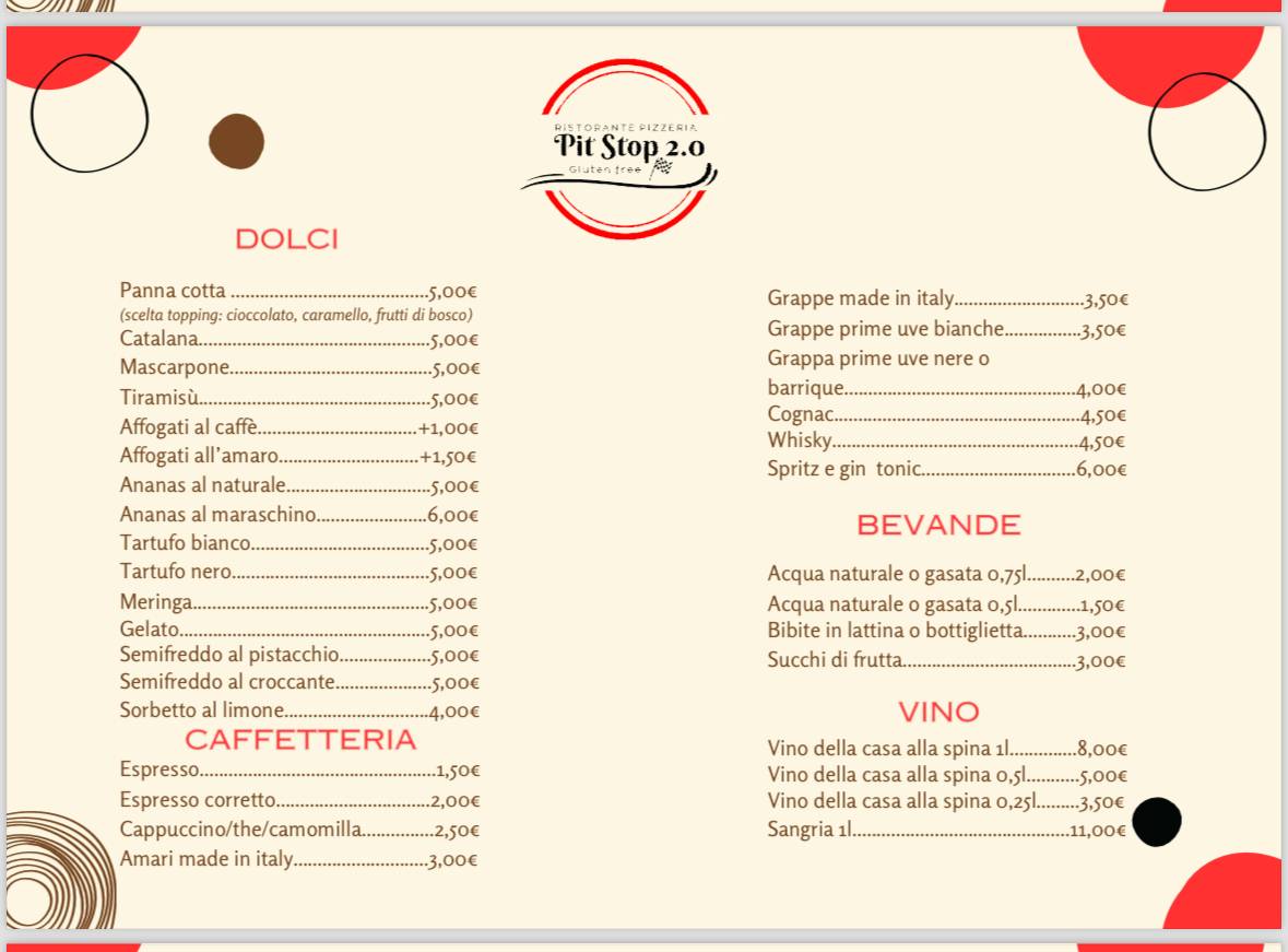 Menu di Pit Stop 2.0 