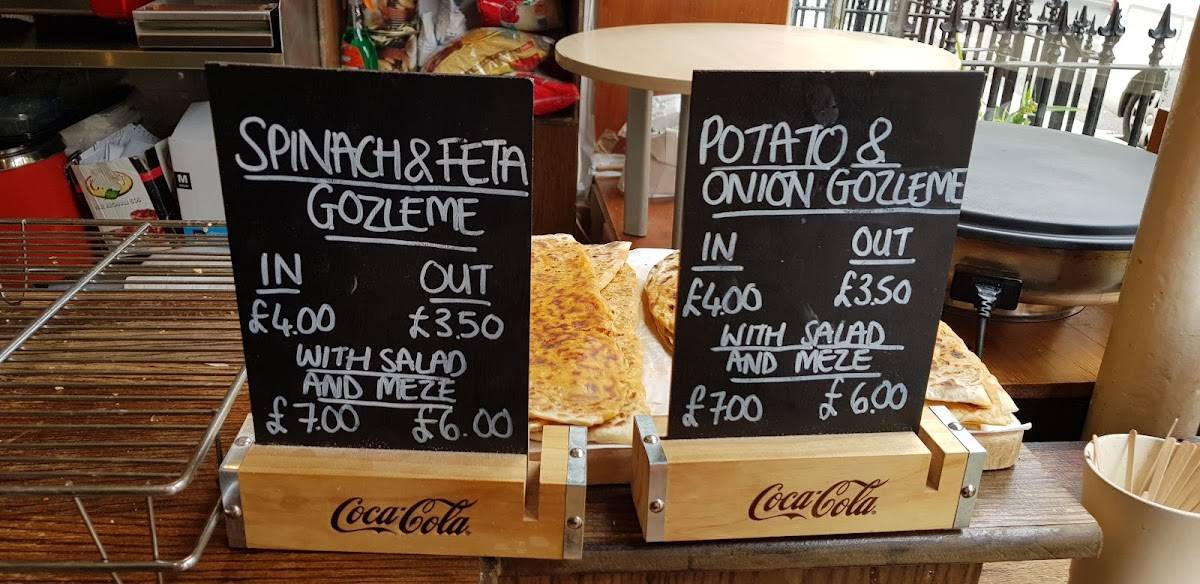 Menu at Pitted Olive Cafe Restaurant, London