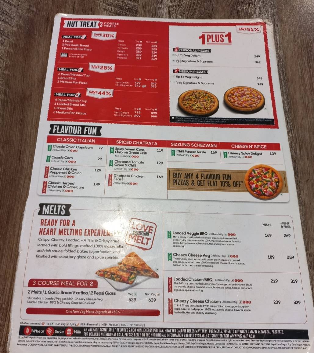 Pizza Hut Kothapet Nagole Road, Hyderabad menu