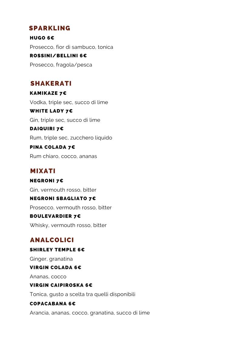 Menu di Pizza Party Forlì 