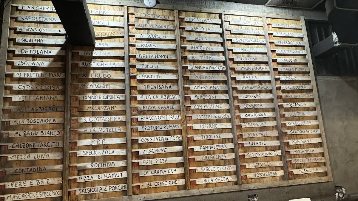 Menu di PizzaClub No Limits - Caronno Pertusella 