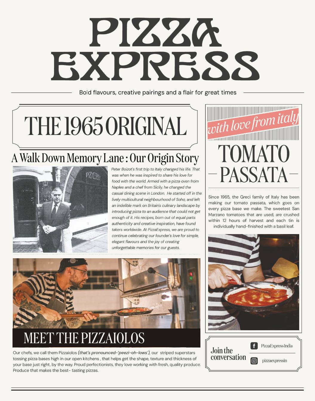 PizzaExpress menu