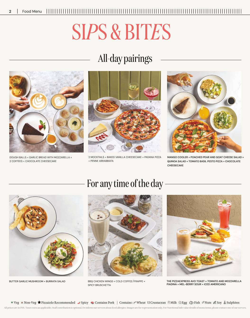 PizzaExpress menu