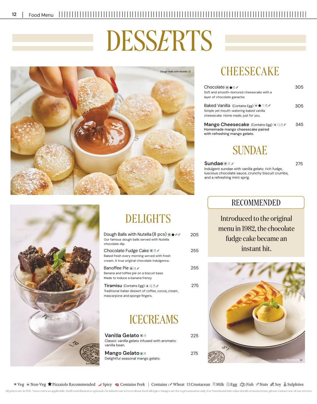 PizzaExpress menu