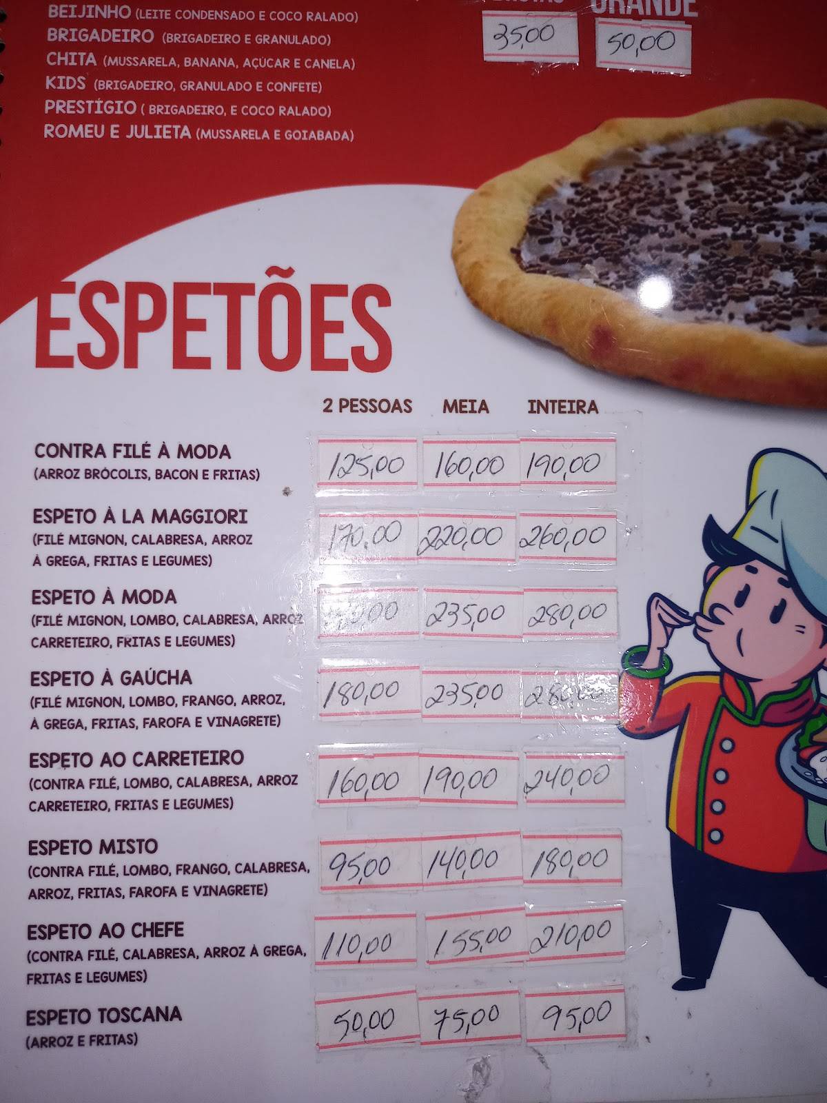 Pizzaria La Maggiori Clássic cardápio