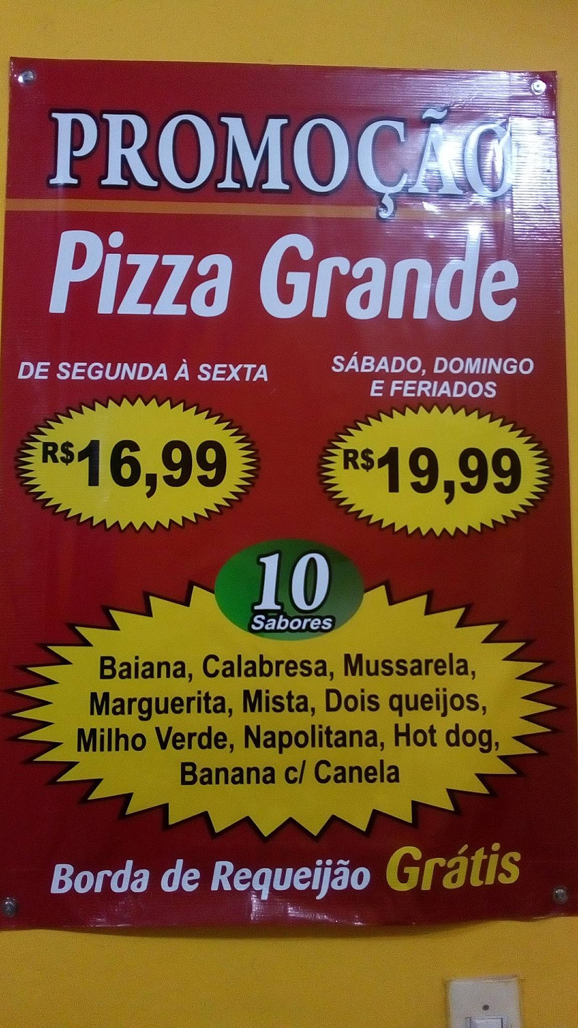 Pizzaria Primavera cardápio