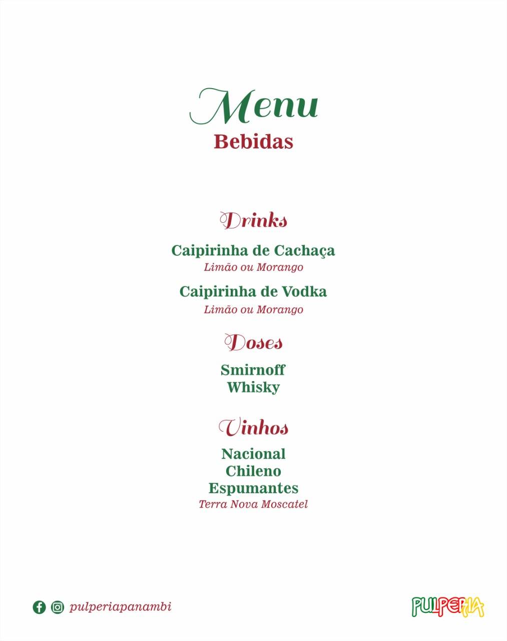 Restaurante, parrilla e pizzaria Pulperia cardápio