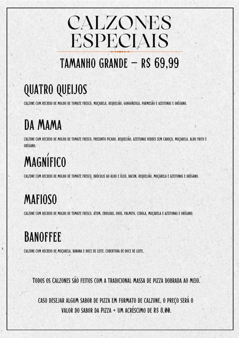Pizzaria Via Fratelli Londrina cardápio
