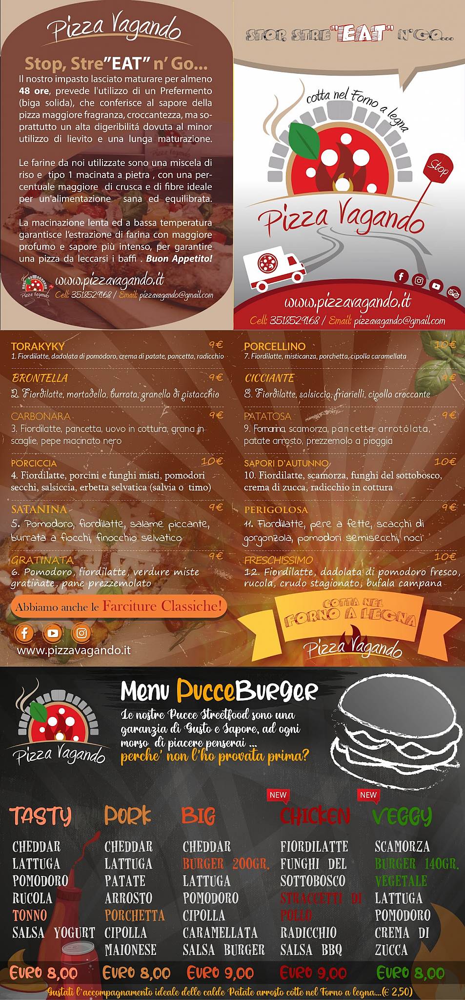 Menu di Pizzavagando 