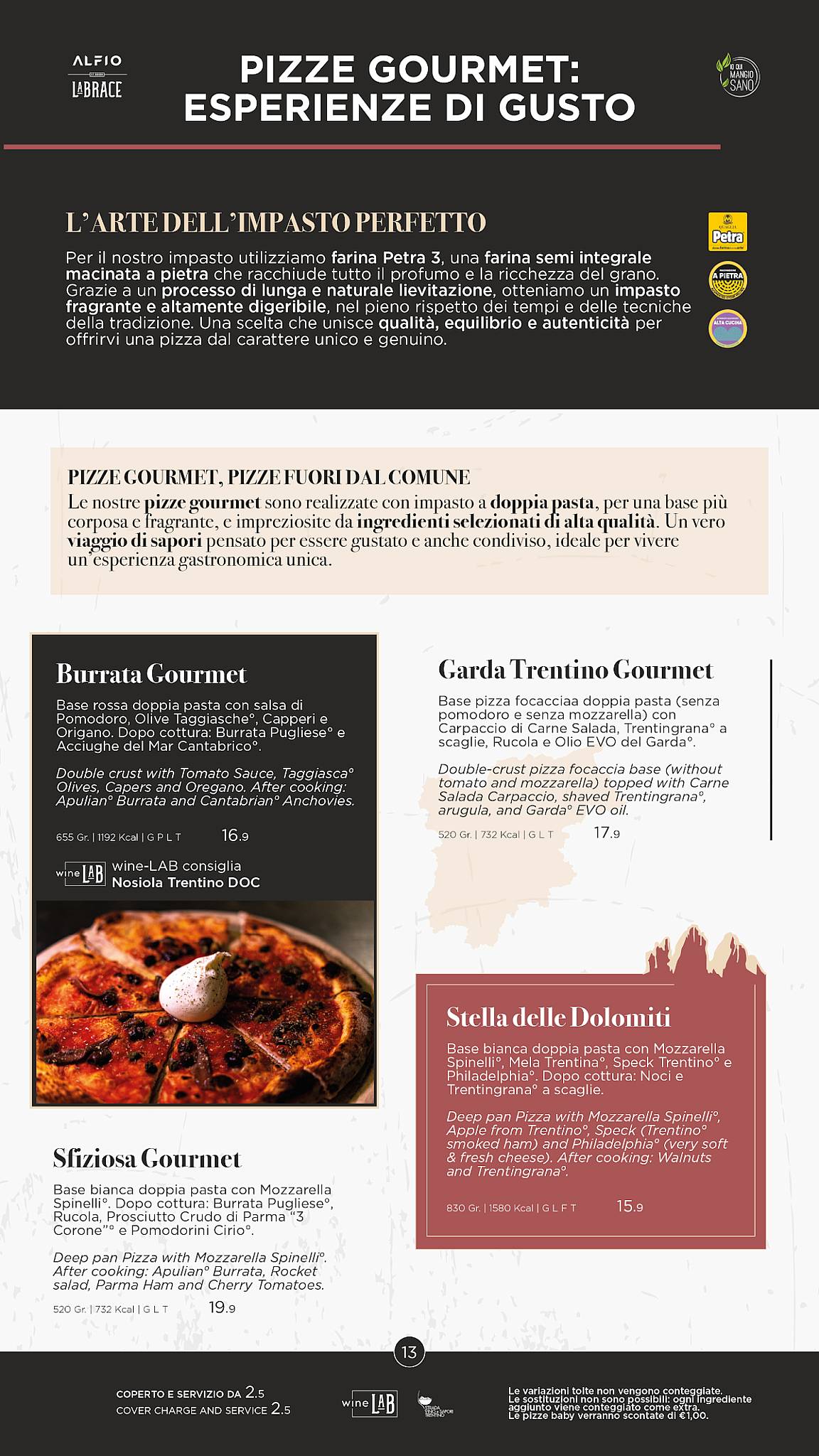 Menu di ALFIO Ristorante Pizzeria Bar 