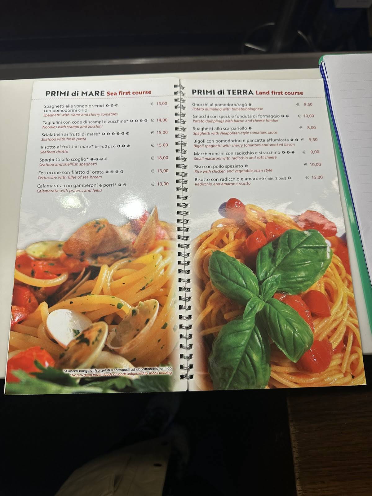 Menu di Pizzeria Bella Napoli - Verona 