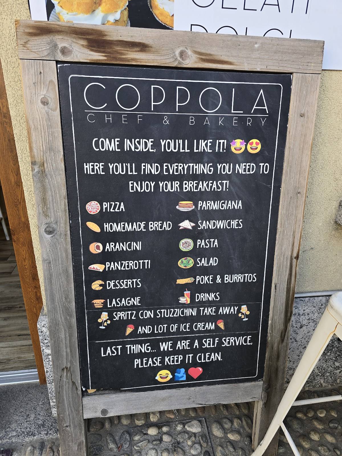 Menu di Pizzeria Coppola Chef & Bakery 