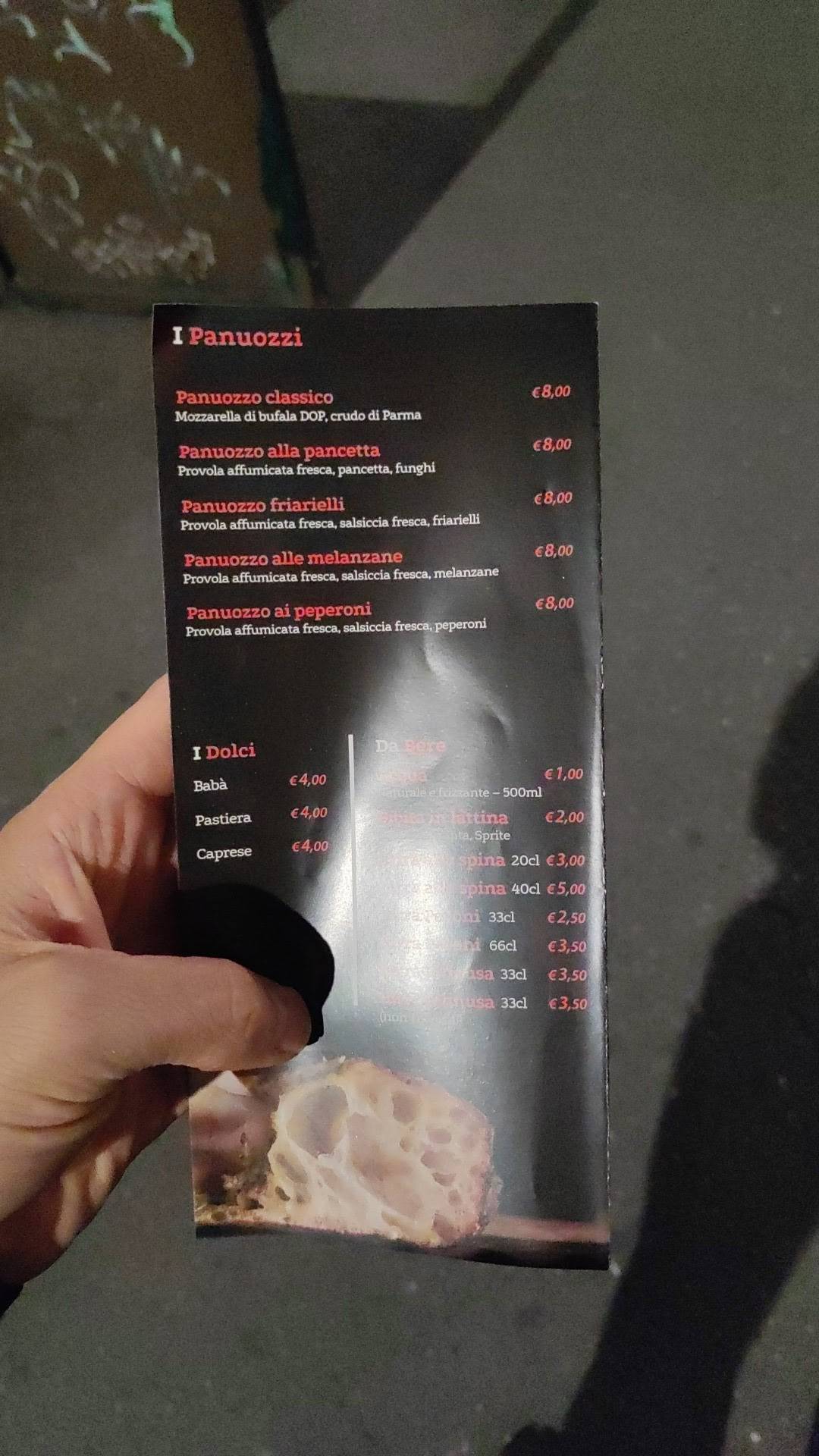 Menu di Pizzeria Gennarì 