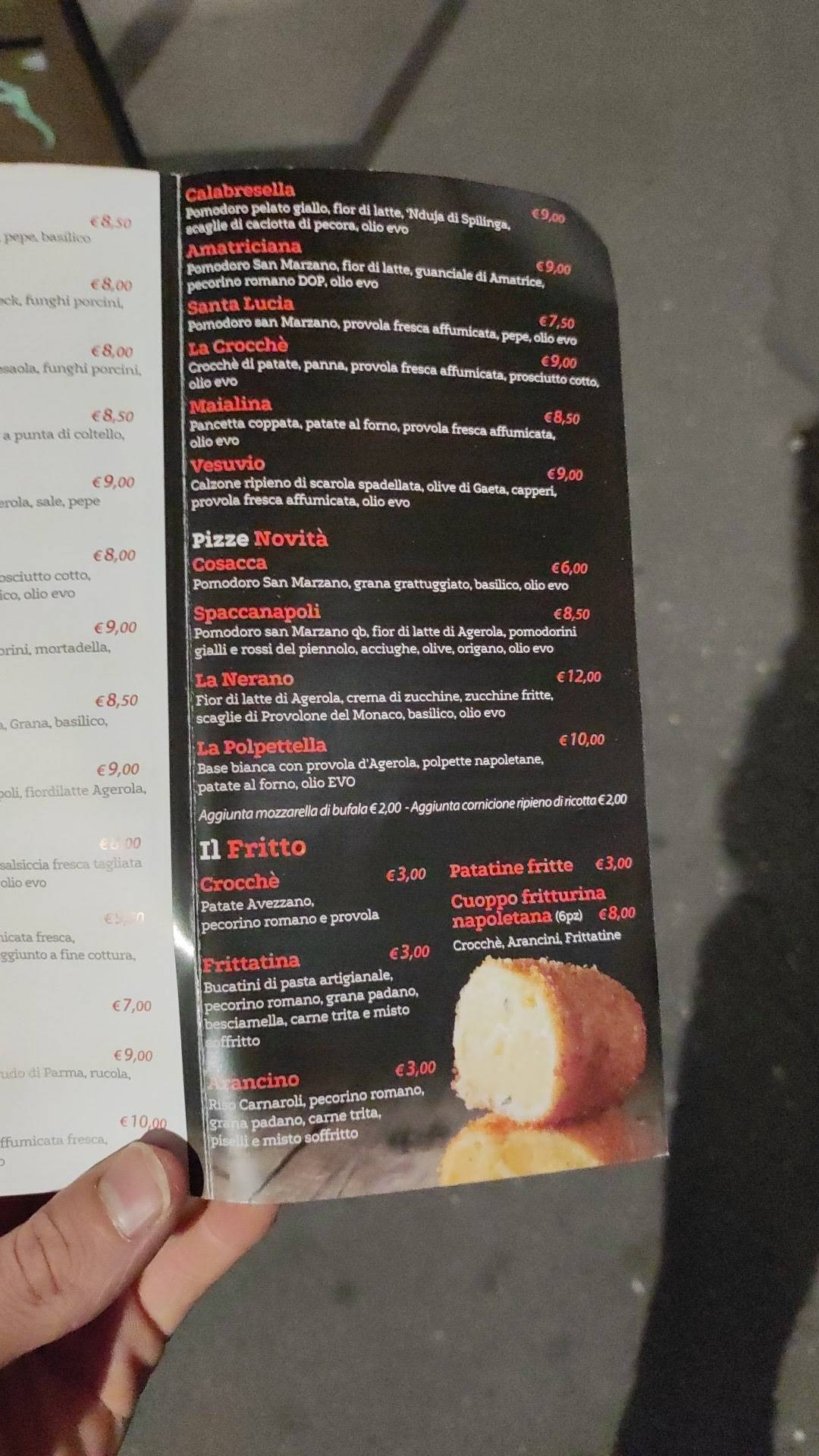 Menu di Pizzeria Gennarì 