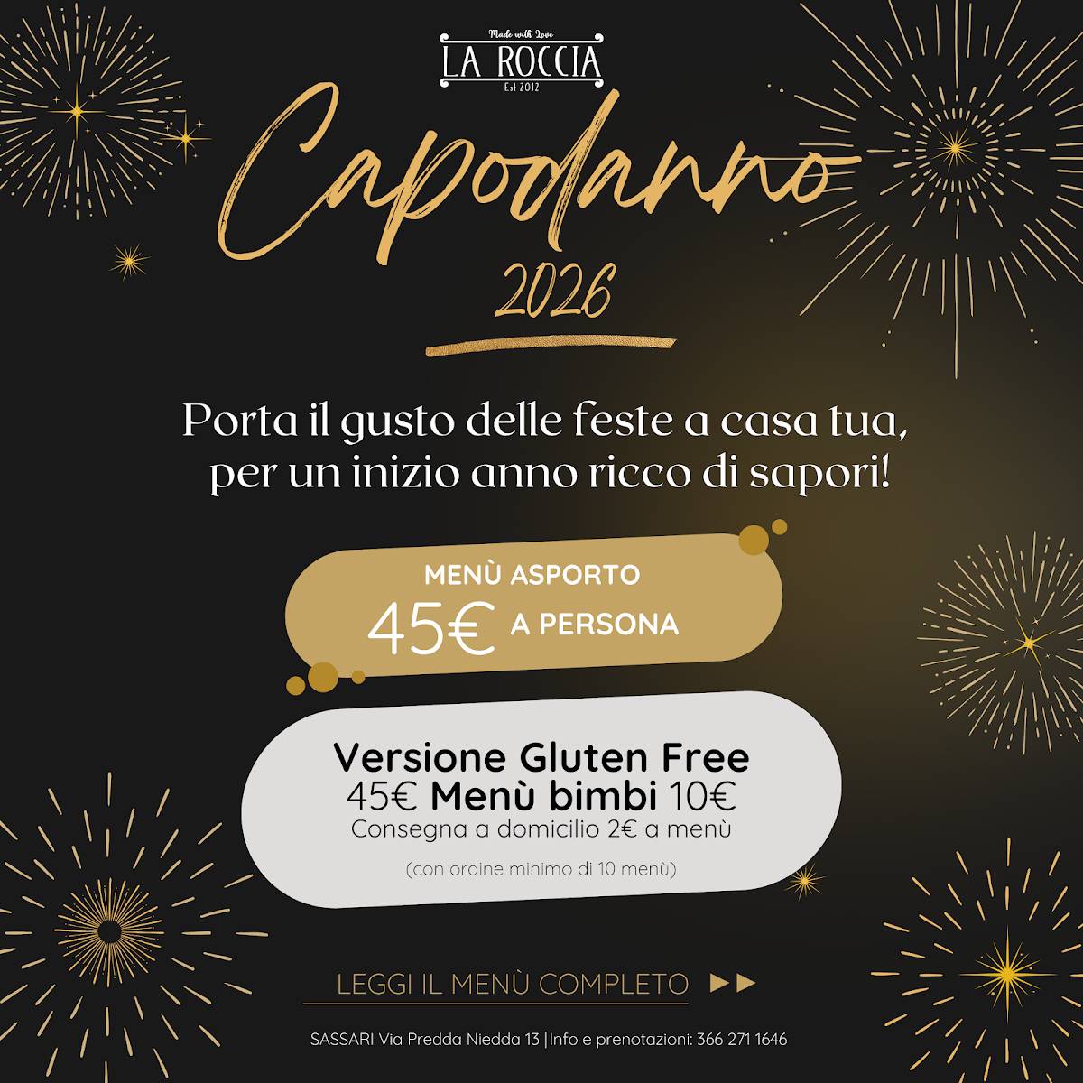 Menu di La Roccia 