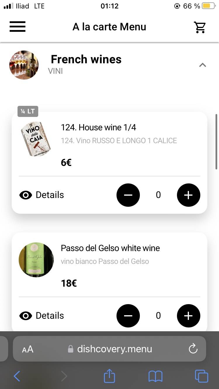 Menu de Pizzeria La piazzetta