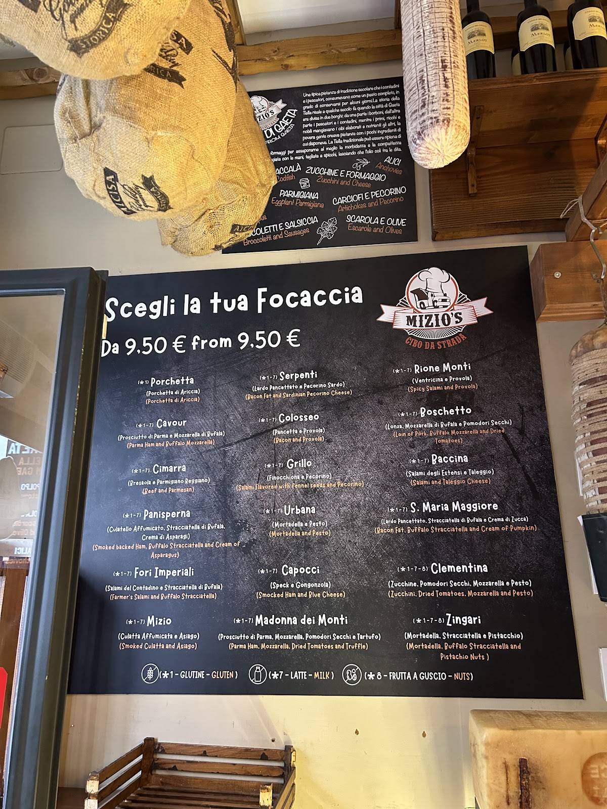 Menu de Mizio's Street Food