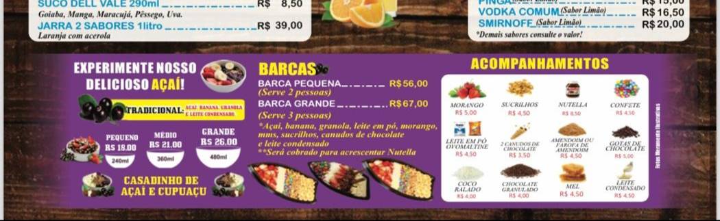 Pizzaria Damasco 2 cardápio