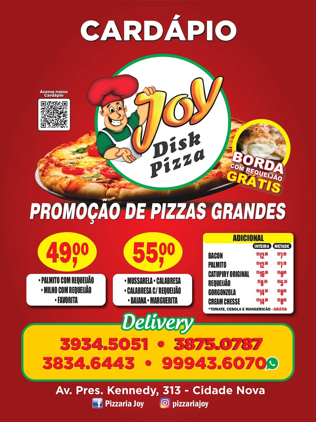 Pizzaria Joy - Indaiatuba cardápio