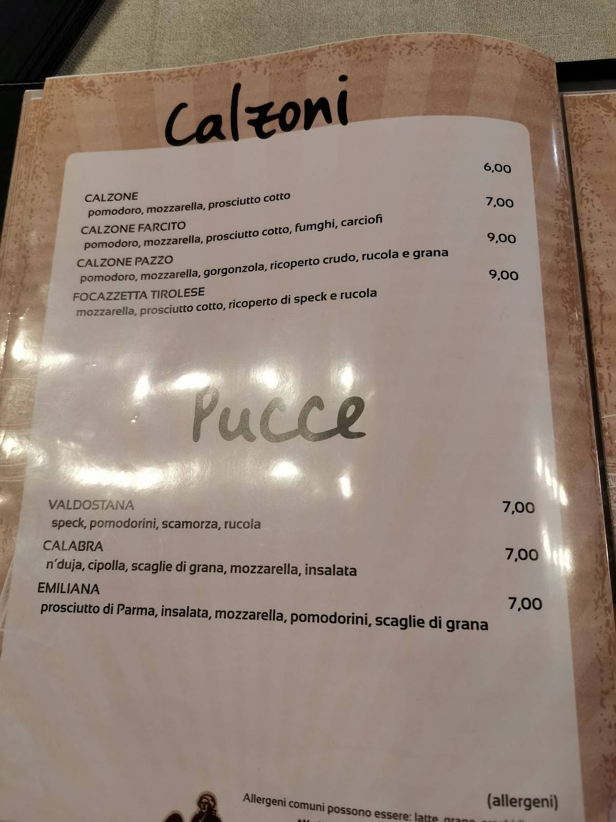 Menu di Ristorante Lord Byron 
