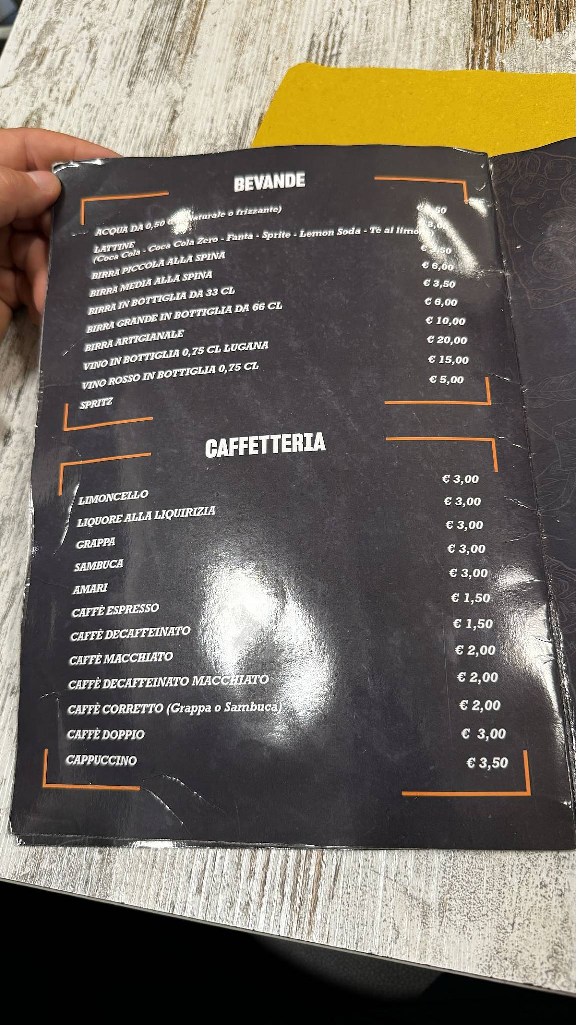 Menu di Pizzeria San Benedetto 