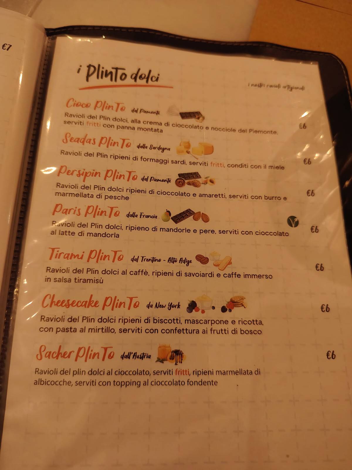 Menu di PlinTO - Via Cernaia 