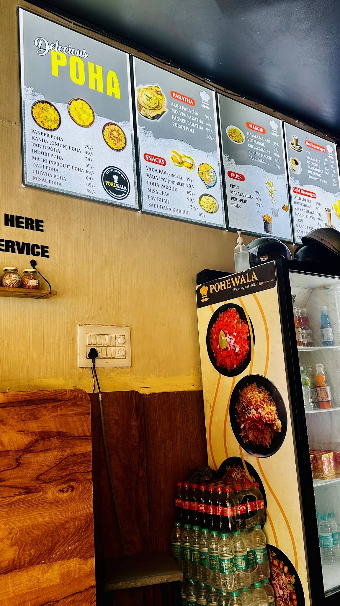 Pohewala HSR Banglore menu