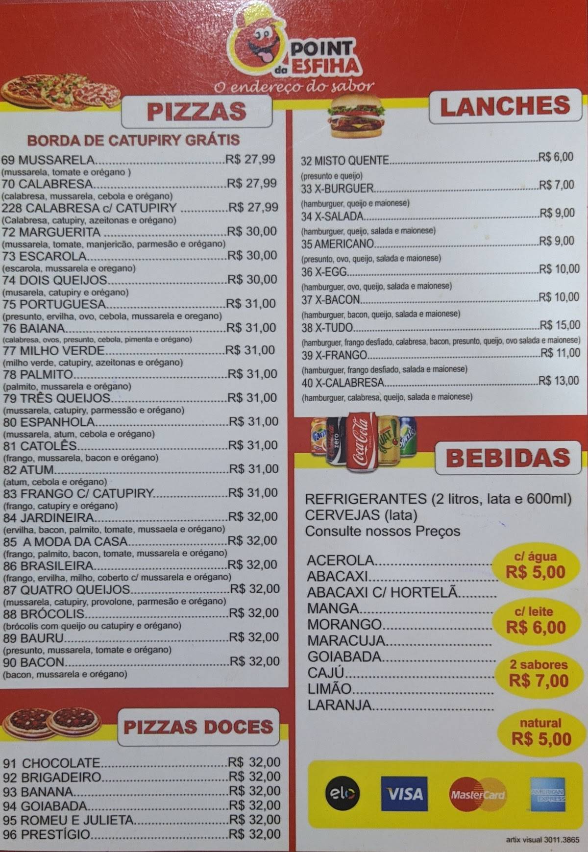 Esfiha Prime - Ribeirão Preto cardápio