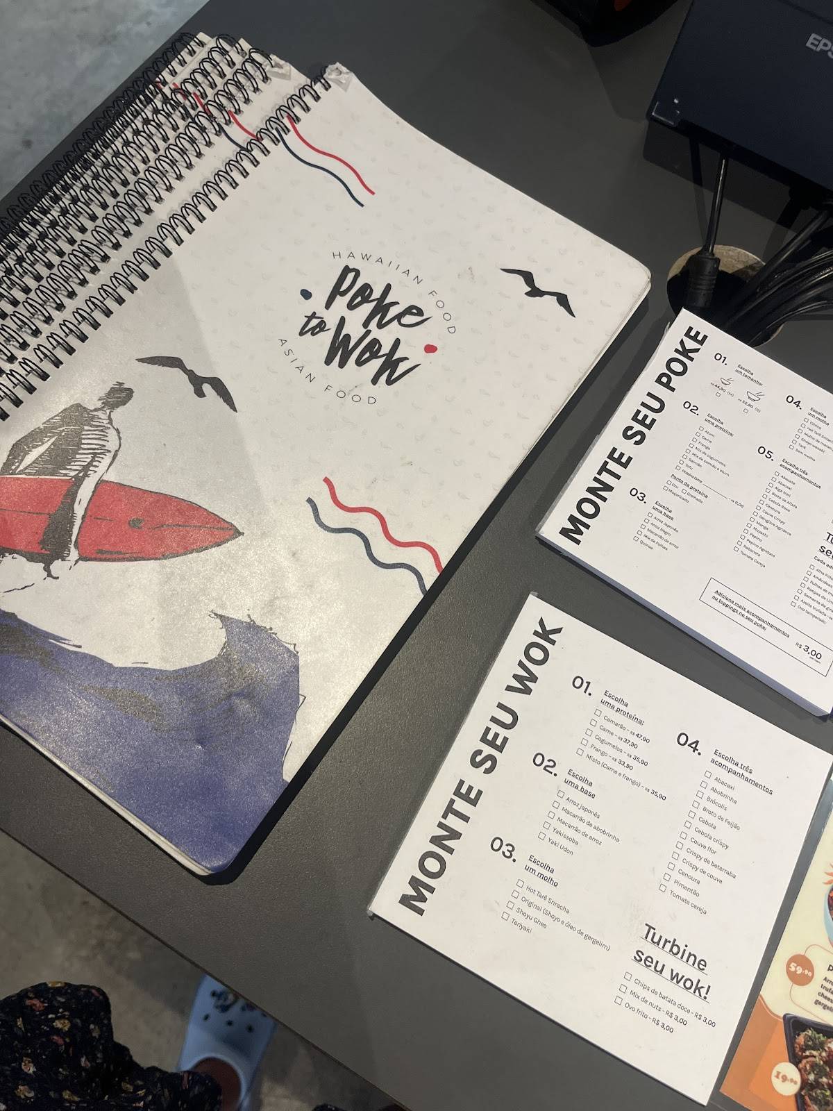 Poke To Wok - Centro cardápio