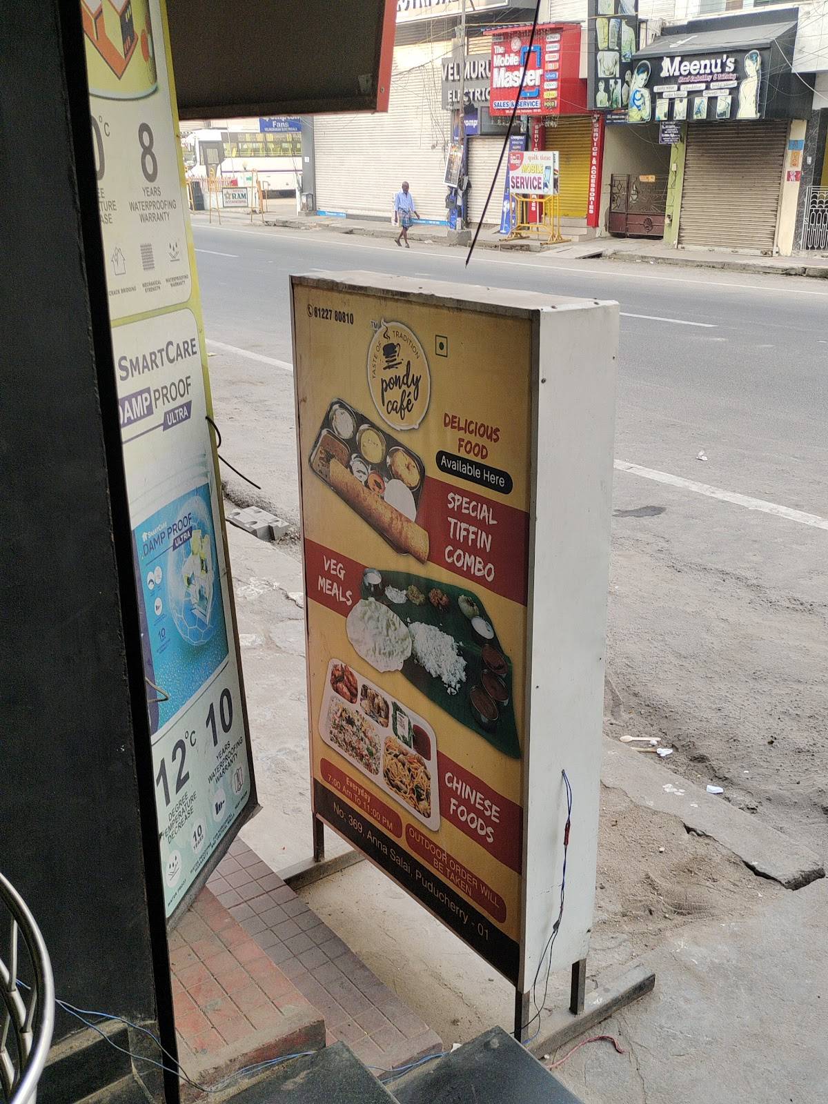Pondy cafe menu