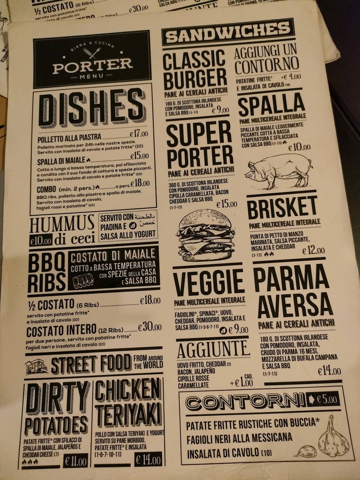 Menu di Porter - Good Stuff - 
