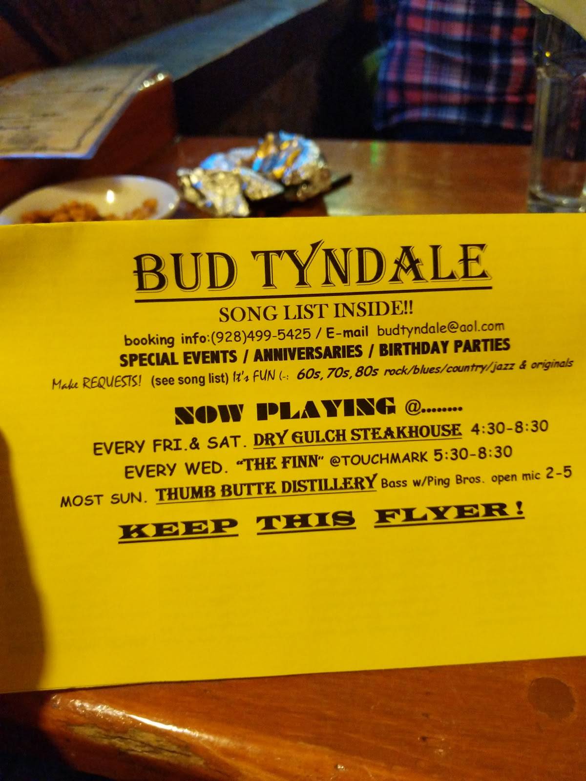 Menu at Dry Gulch Steakhouse, Prescott