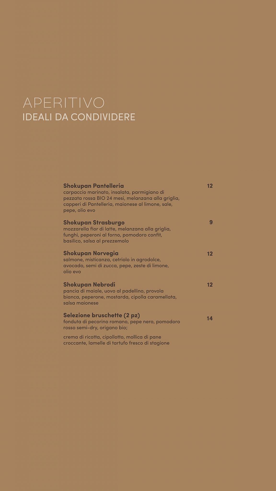 Menu di Procopio Pizzeria Palermo 