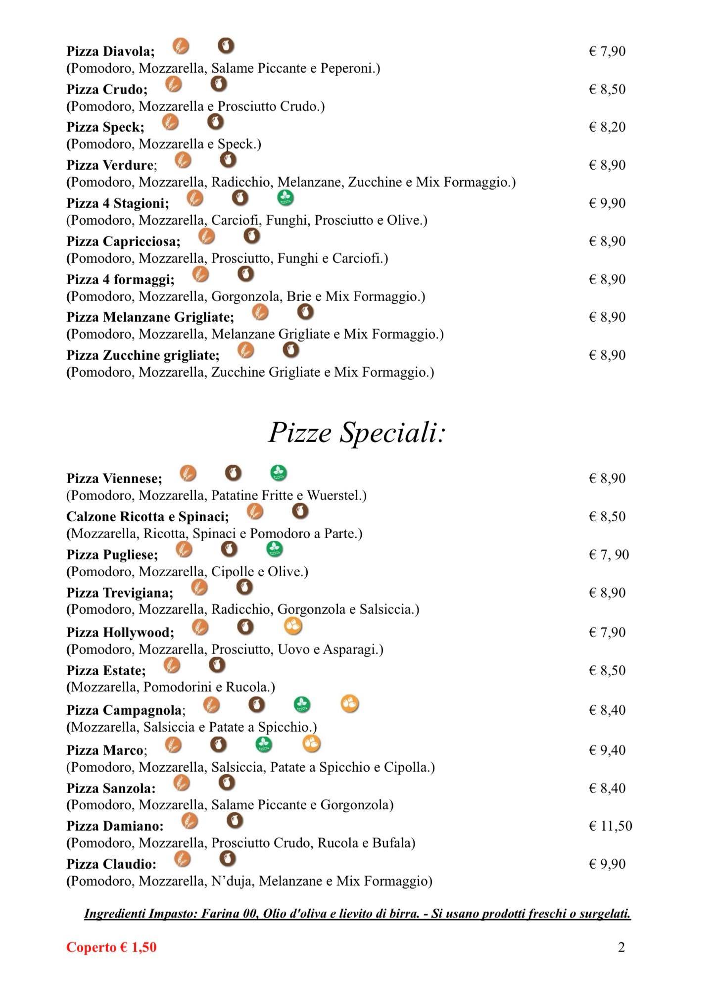 Menu di Pronto e Via 