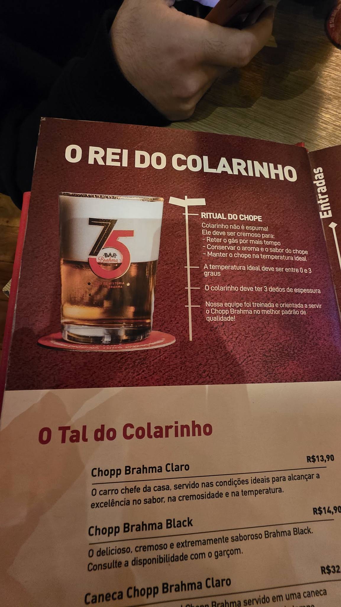 Bar Brahma cardápio