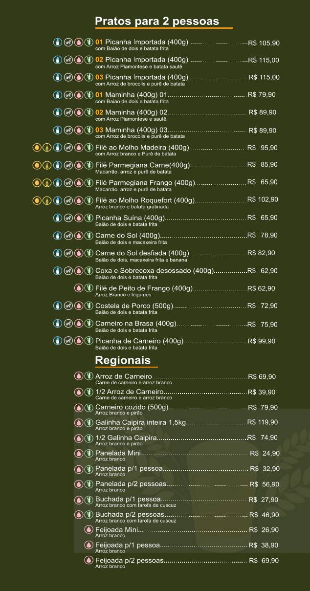 Boteco do Ciço cardápio