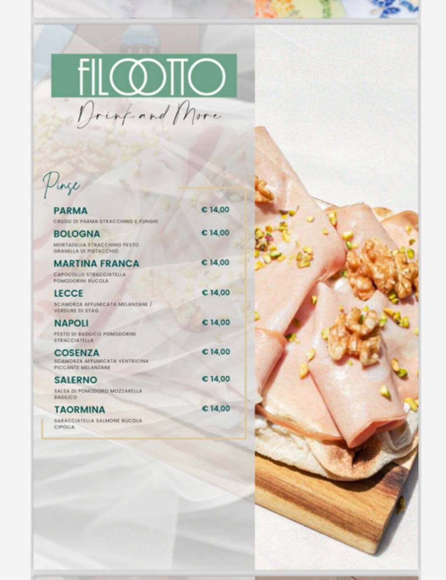 Menu di FILOTTO drink & more 
