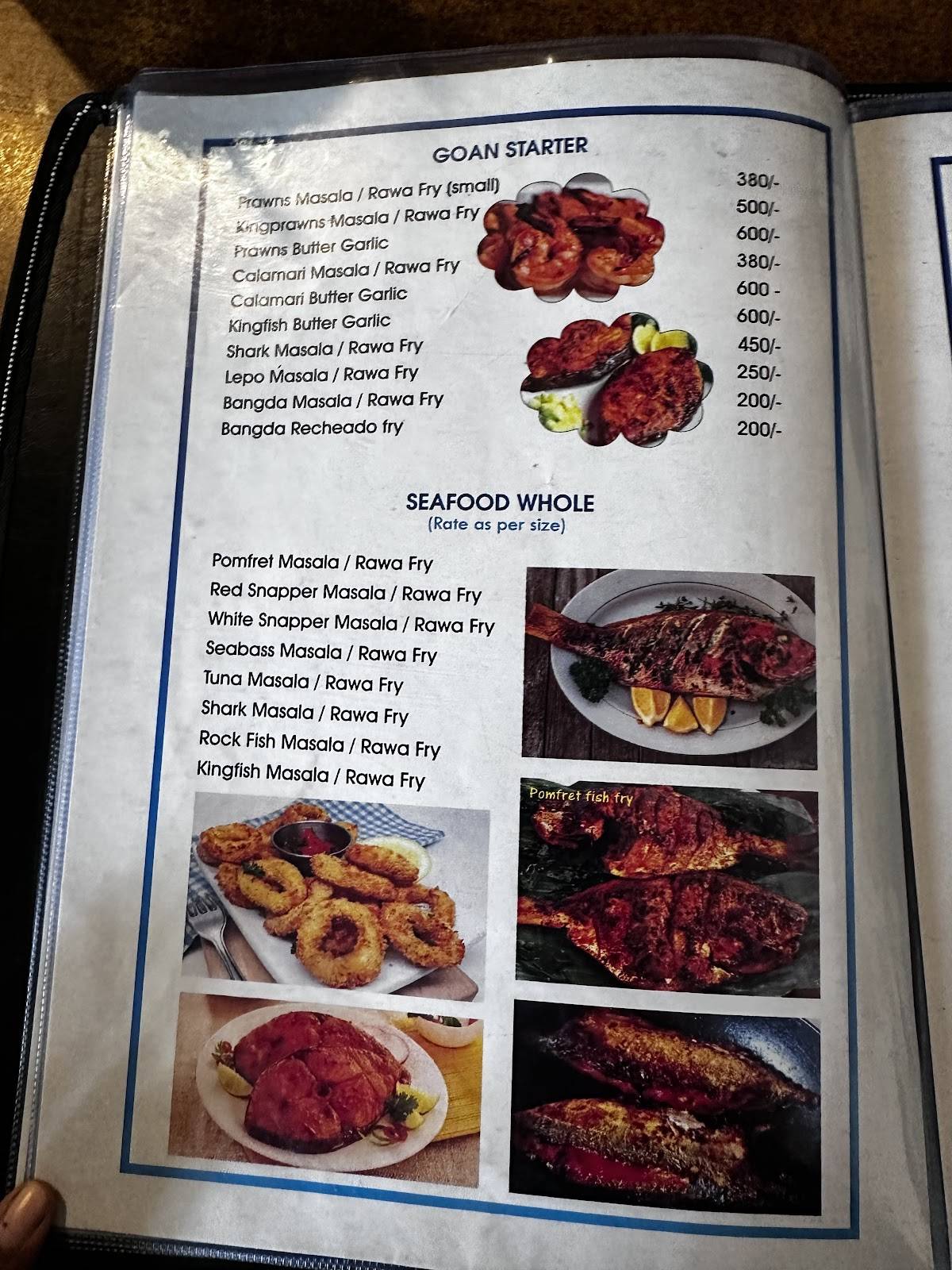 Fisherman's Local Bar & Restaurant menu