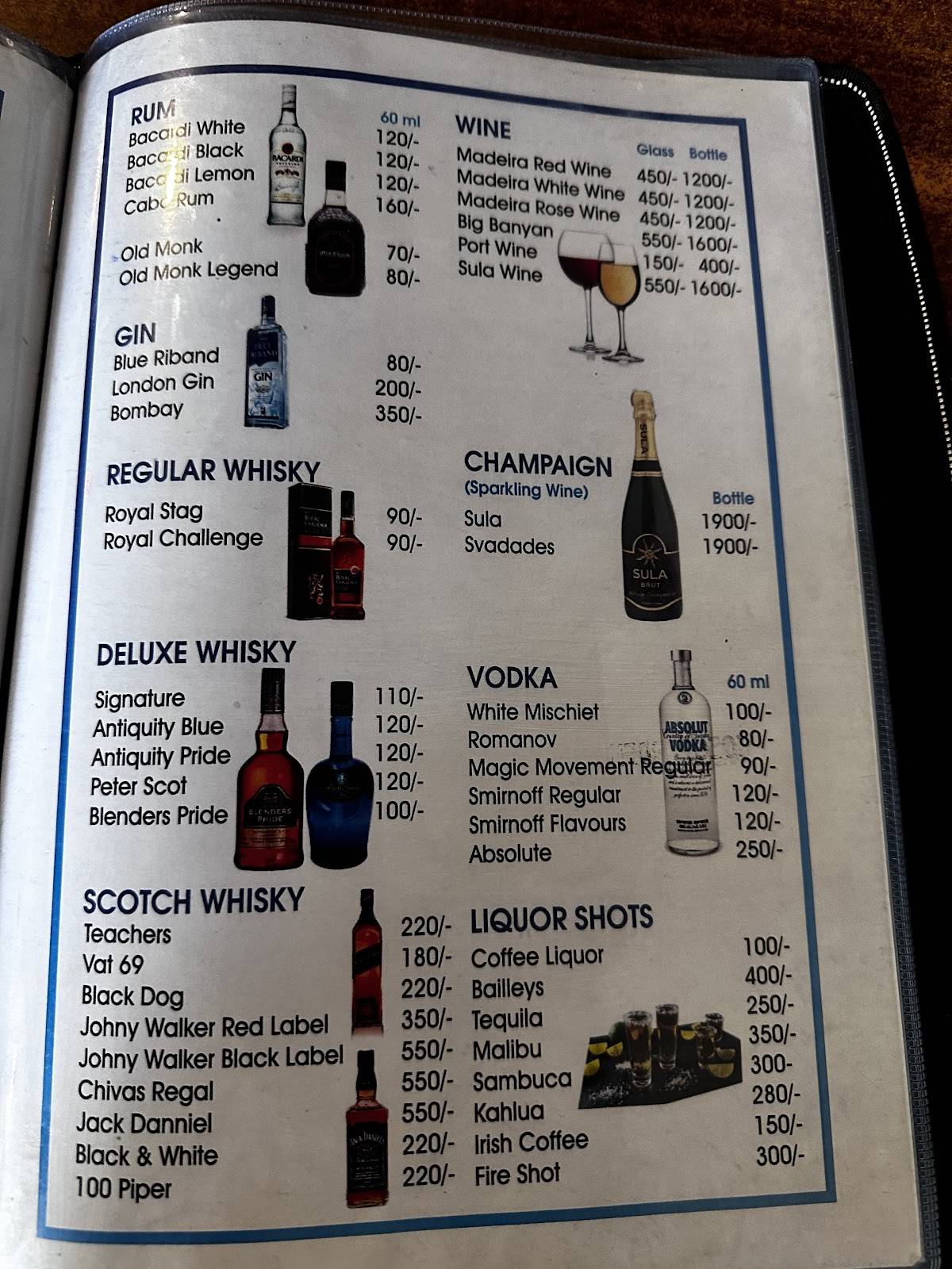 Fisherman's Local Bar & Restaurant menu