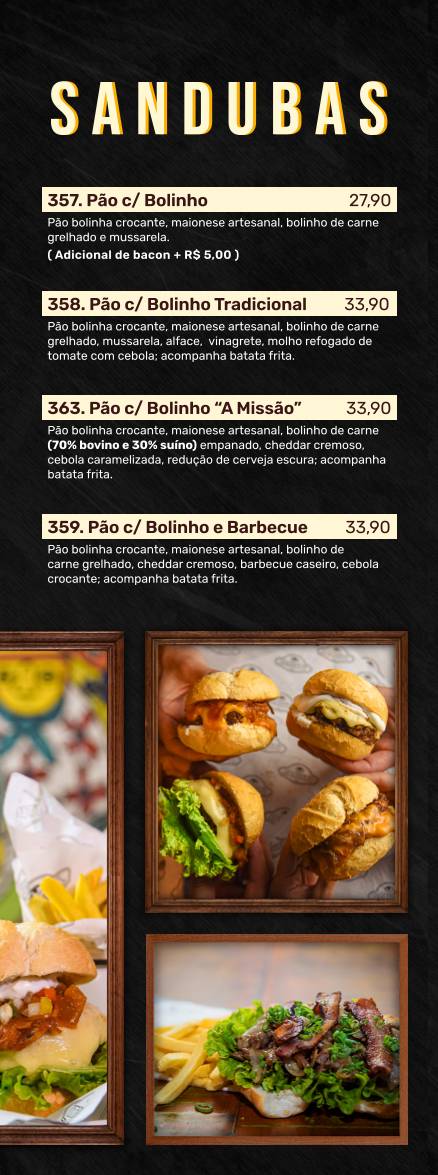 Jabuti Bar cardápio